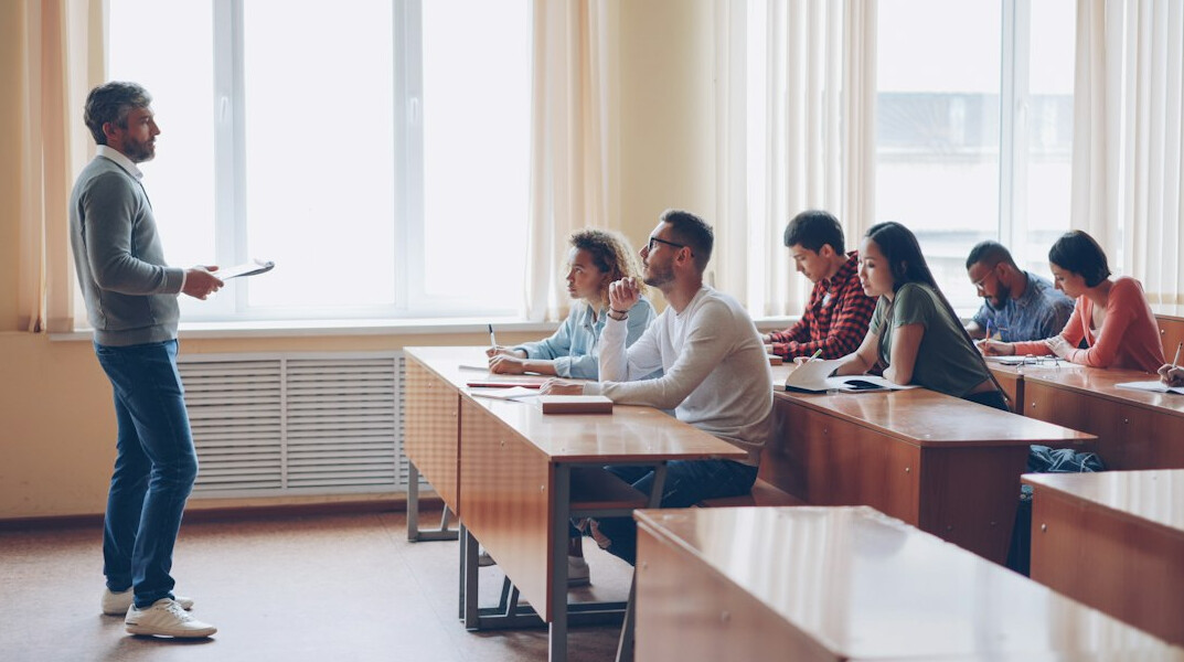 adult learners in classroom