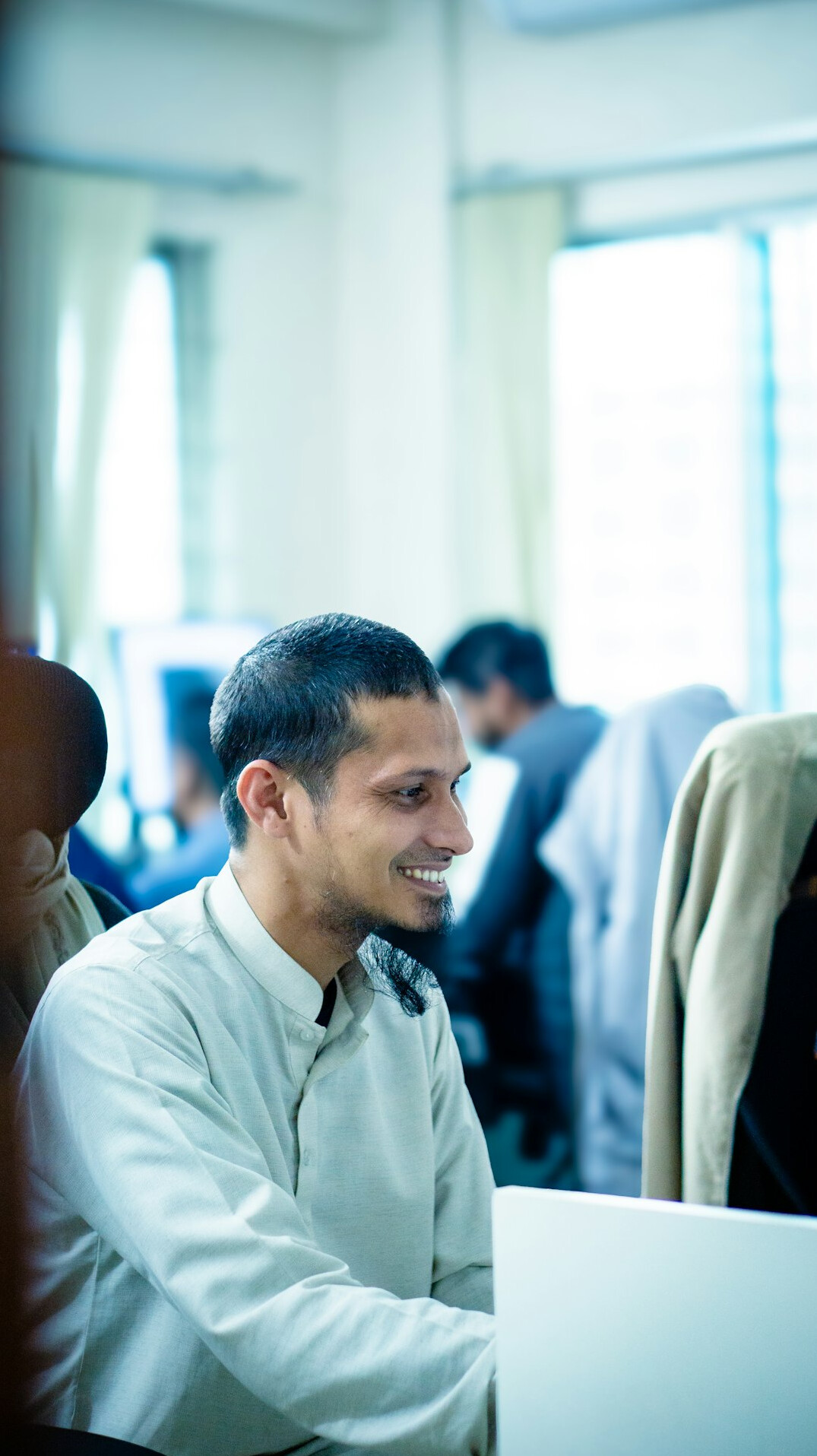 employee attending seminar